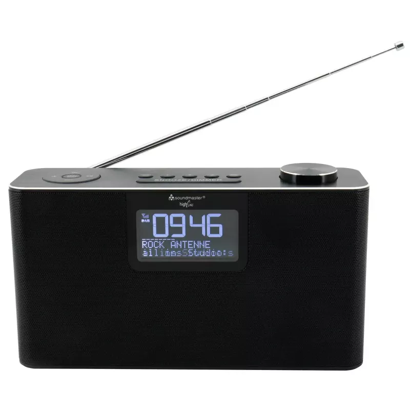 Asmeninis radijo imtuvas Soundmaster DAB700SW – Analoginis ir skaitmeninis derintuvas, DAB+ / FM, 12 W, 2,9 colio LCD, MicroSD, juodas