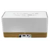 Radijo laikrodis Soundmaster UR630WE – FM/PLL/UKW, 6 W RMS, pilka/balta, maitinimas iš tinklo ir AAA baterijų