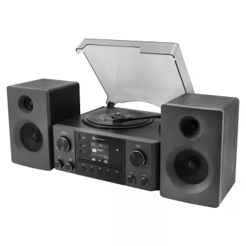Namų garso sistema Soundmaster MCD1950SW – 20 W RMS, DAB+/FM, CD/MP3, 3,5 mm lizdas, juoda