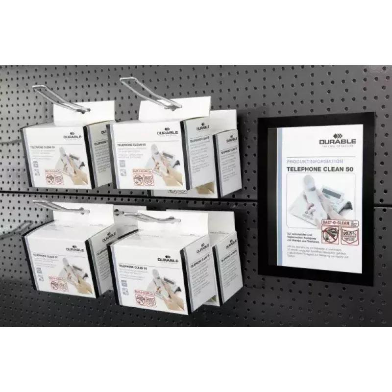 Magnetinis rėmelis Durable DURAFRAME A5 juodas