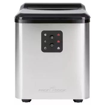 Ledų gaminimo aparatas ProfiCook PC-EWB 1253 – 12 kg per parą, 1,5 L talpa, 2 dydžių ledukai, 120 W, juodai pilkas