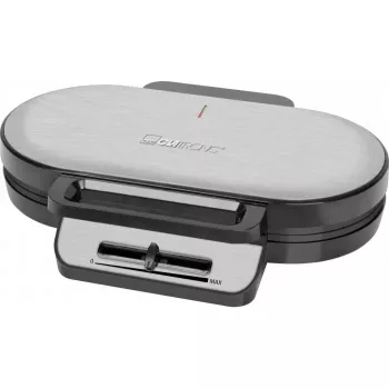 Vafelinė CLATRONIC WA3745, 2 vafliai, 1200 W, nerūdijančio plieno įdėklas, nelipnios plokštės, pilka