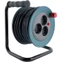 REV kabelių būgnas mini 3 lizdai 10 m petrol/juodas modelis 0010042100