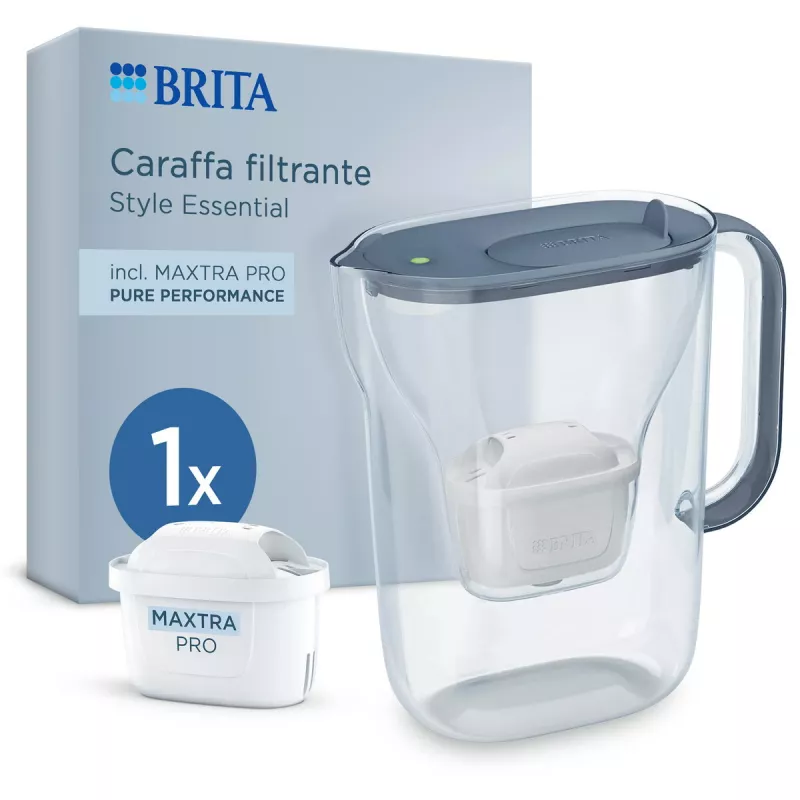 Vandens filtro ąsotis Brita Style Essential 2,4 L akmeninė spalva permatomas