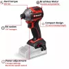 Belaidis smūginis veržliaraktis EINHELL TP-CI 18/250-C Li BL, 18 V, bešepetėlis – tik įrankis (be akumuliatoriaus ir įkroviklio)