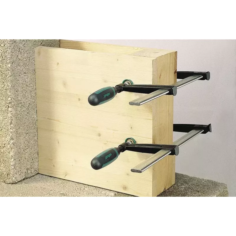 Gnybtinis spaustukas wolfcraft GmbH SZ 120-300 30 cm juoda pilka