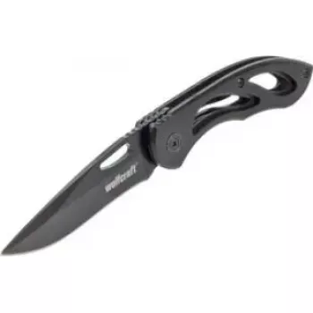 Sulankstomas peilis Wolfcraft WF4288000 – 70 mm lygus ašmenys, kompaktiškas kišeninis įrankis