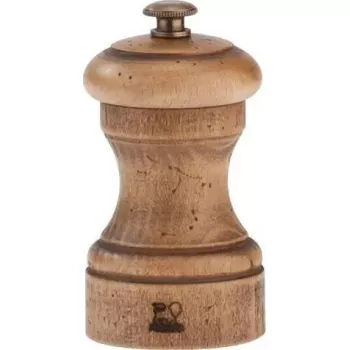 Druskos malūnėlis PEUGEOT Bistro Antique 10 cm, medinis, rankinis