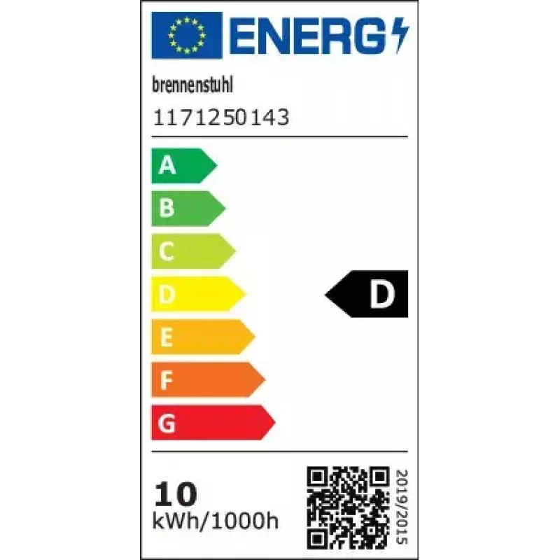 Prožektorius LED Brennenstuhl 1171250143 10 W IP65 Juodas Metalinis