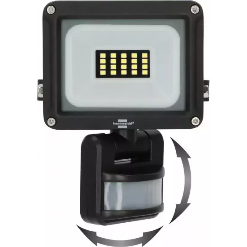 LED prožektorius Brennenstuhl JARO 1060 P 10W 1150lm IP65 su judesio detektoriumi