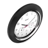 Mebus 19453 radijo bangomis valdomas apvalus laikrodis su temperatūros ir drėgmės rodmenimis, baltas/juodas, 25 cm