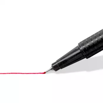 Finelineris Staedtler 334-S BK4 itin smulkus juoda mėlyna žalia raudona 4 vnt.