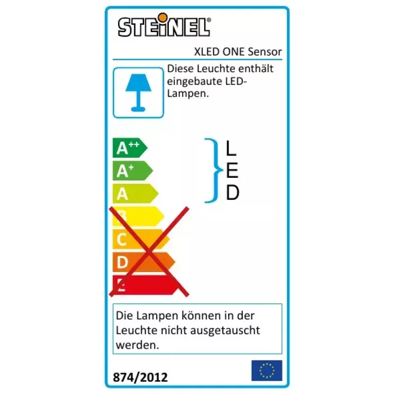LED sieninis šviestuvas STEINEL XLED ONE 23.5W šilta balta šviesa su PIR jutikliu