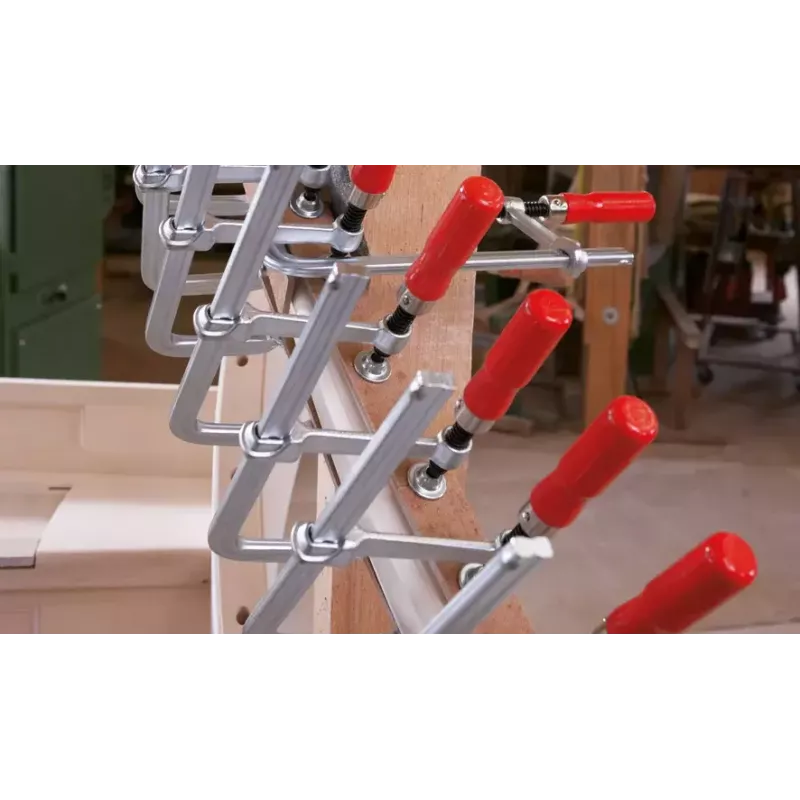 F tipo spaustuvas BESSEY GS25 25 cm aliuminis raudonas