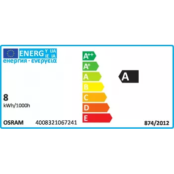 Osram Lumilux T5 trumpa fluorescencinė lemputė 8 W G5 šalta balta 430 lm