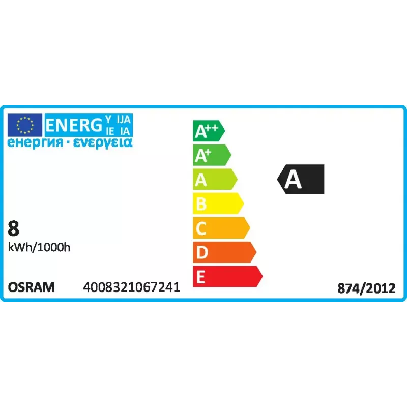 Osram Lumilux T5 trumpa fluorescencinė lemputė 8 W G5 šalta balta 430 lm