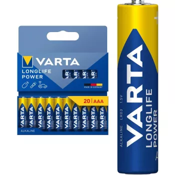 Šarminė baterija Varta Longlife Power Micro AAA LR03 1,5V (vienetinis paketas)