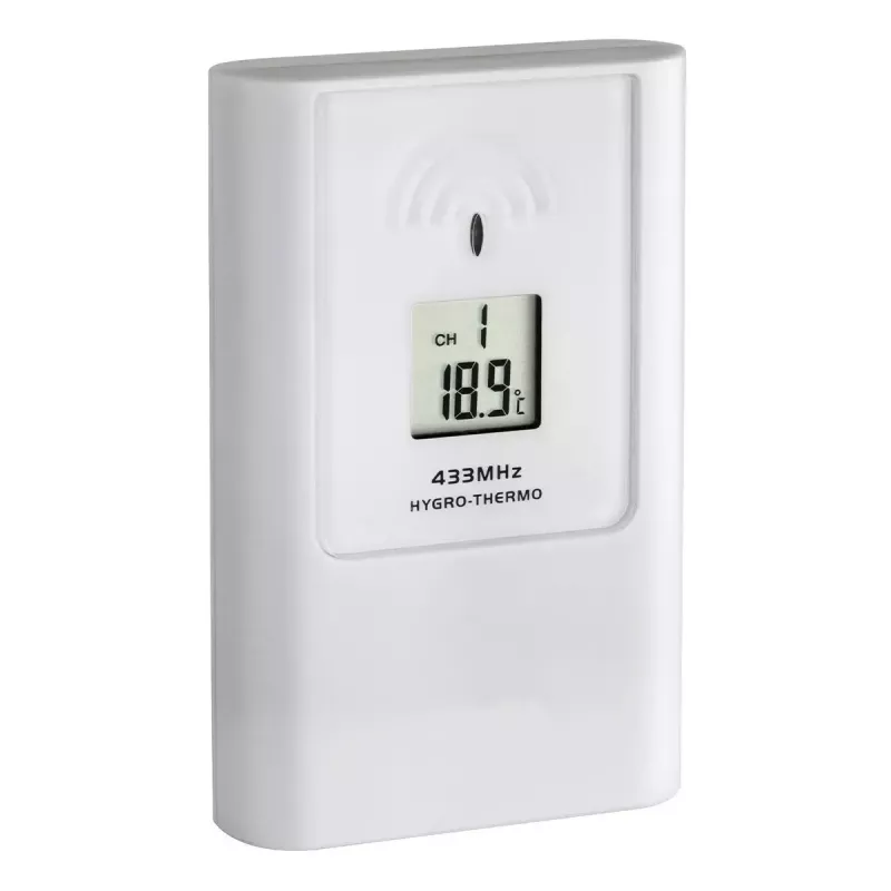 Oro meteorologinė stotelė tfa dostmann Casa White LCD belaidė 0.433 GHz, AA 1,5 V, 141×100×48 mm