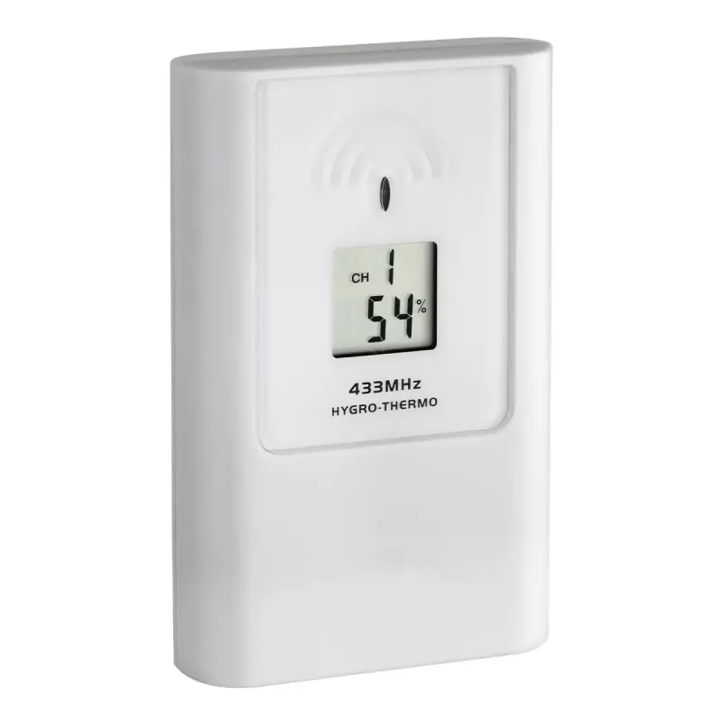 Oro meteorologinė stotelė tfa dostmann Casa White LCD belaidė 0.433 GHz, AA 1,5 V, 141×100×48 mm