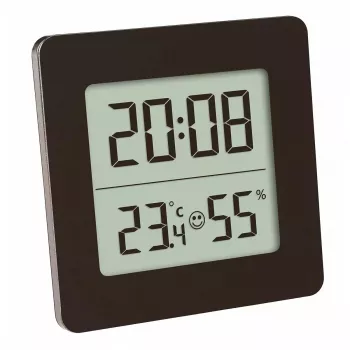 Vidaus elektroninis higrometras TFA-Dostmann 30.5038 juodas
