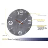 Sieninis laikrodis TFA-Dostmann CONTOUR Apvalus Pilkai Baltas 35 cm
