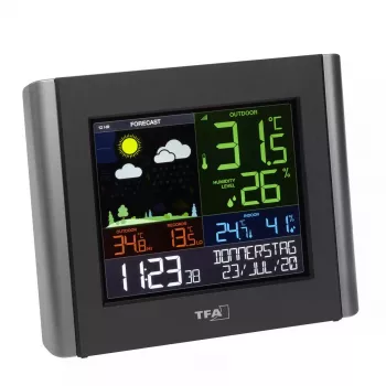 Belaidė Wi-Fi orų stotelė TFA-Dostmann VIEW METEO Black