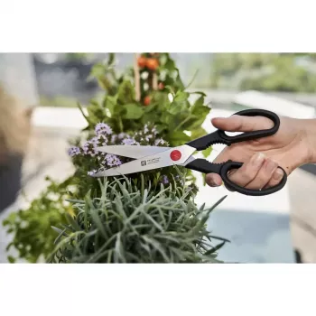 Virtuvinės žirklės ZWILLING TWIN L 230 mm, nerūdijančio plieno ašmenys, juoda rankena