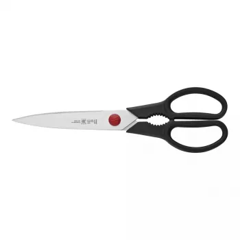 Virtuvinės žirklės ZWILLING TWIN L 230 mm, nerūdijančio plieno ašmenys, juoda rankena