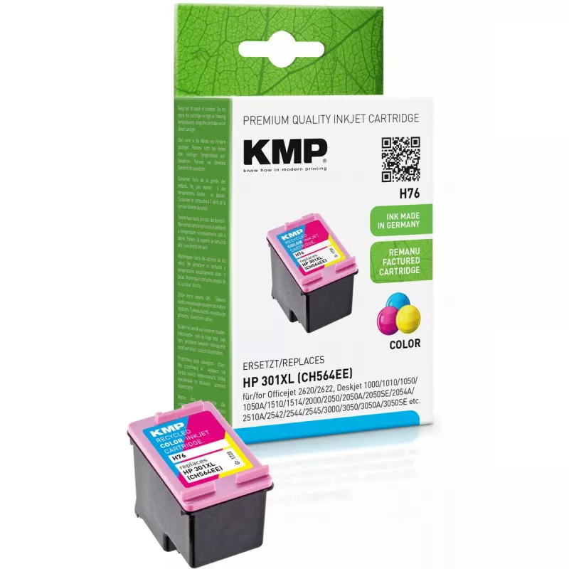 Kasetė KMP HP CH564EE Nr.301XL spalvota