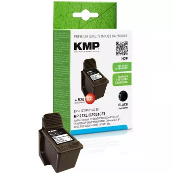 KMP HP C9351AE Nr.21 juoda 520 S. H29 užpildyta kasetė