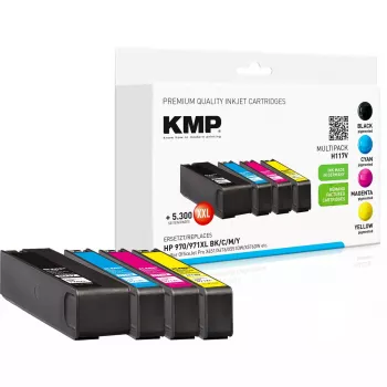 Kasečių rinkinys KMP HP 970/971XL Multipack Juoda