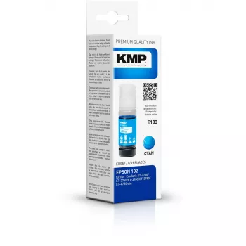 KMP E183 suderinamas kasetinis rašalas, žydra spalva