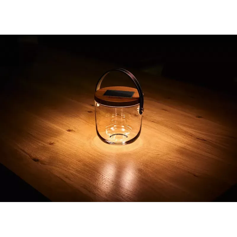 Stalinė lempa Krinner LUMIX Deco Glass Basic LED Skaidrus Stiklas Bambukas