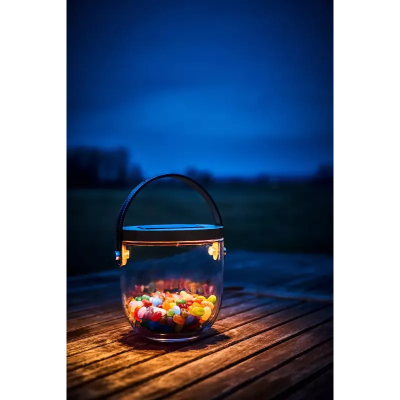Stalinė lempa Krinner LUMIX Deco Glass Basic LED Skaidrus Stiklas Bambukas