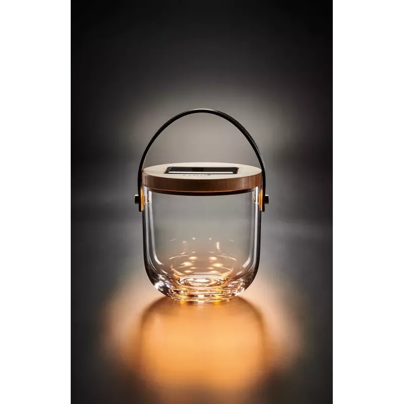 Stalinė lempa Krinner LUMIX Deco Glass Basic LED Skaidrus Stiklas Bambukas