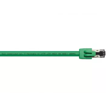 Tinklo laidas Alcasa 8080-075G Žalias 7,5 m Cat8.1 S/FTP