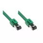 Tinklo kabelis Alcasa 8080-075G, žalias, 7.5 m, Cat8.1 S/FTP