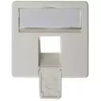 Telegartner rozete 50×50 mm skirta AMJ45 8/8 UP/O, alpinė balta