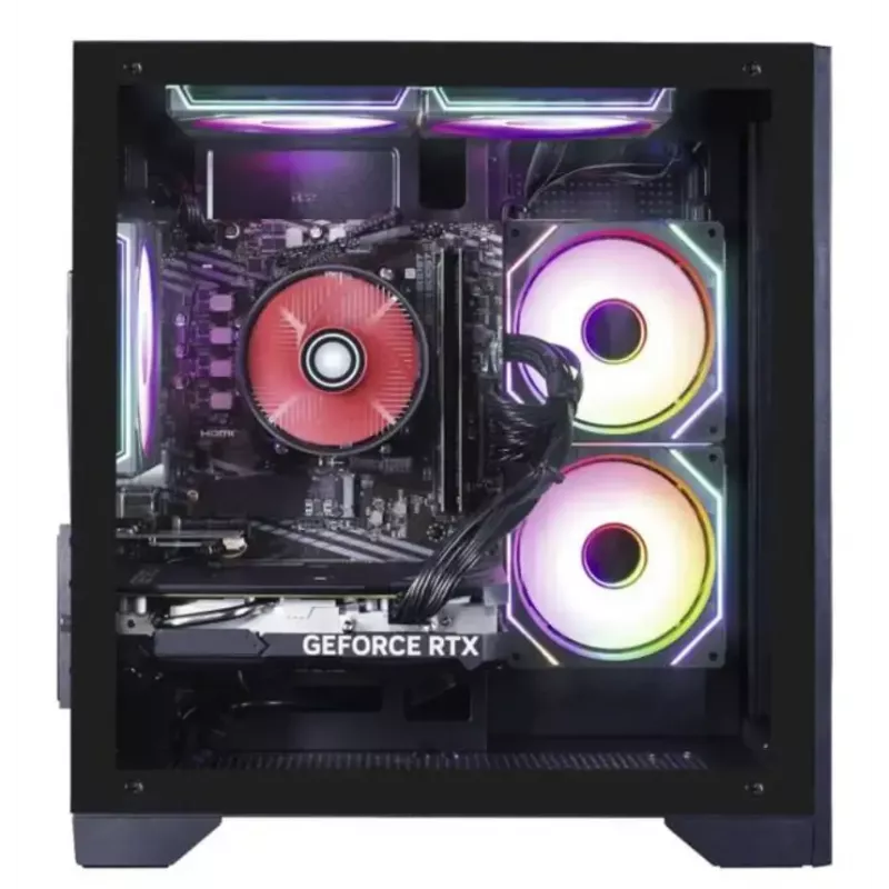 Stalinis kompiuteris Hyrican PCK07796 – AMD Ryzen 7 5700X, 16 GB DDR4, 1 TB SSD, NVIDIA GeForce RTX 5060 Ti, Windows 11 Home, juodas