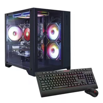 Stalinis kompiuteris Hyrican PCK07796 – AMD Ryzen 7 5700X, 16 GB DDR4, 1 TB SSD, NVIDIA GeForce RTX 5060 Ti, Windows 11 Home, juodas
