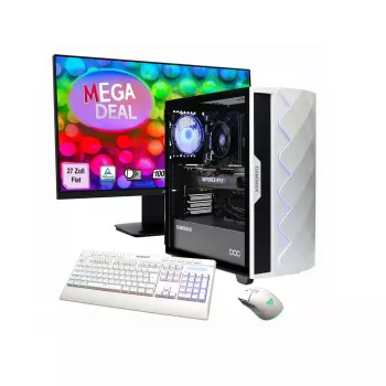 Stalinis kompiuteris Hyrican GAMEMAX MegaDeal Diamond WT SET2702 su AMD R7-5700X, 16GB RAM, 1TB SSD, NVIDIA RTX 5060, Windows 11, įsk. MSI PRO MP273A 27 colių LED monitorių
