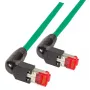 Tinklo kabelis EFB Elektronik K4137GN.1.5 RJ-45 Cat6a 1,5 m žalias