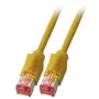 Tinklo laidas EFB Elektronik K8708GE.7,5 RJ-45 Cat6a 7,5 m geltonas