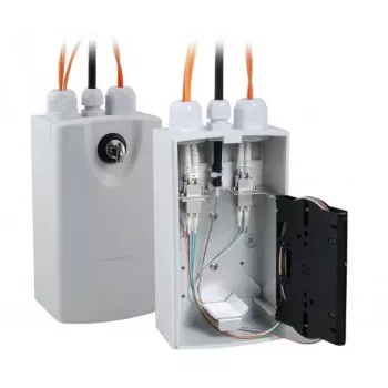 Skaidulinio optinio adapteris EFB Elektronik LOGON LFH015 LC/SC, pilkas, plastikinis korpusas, 103×93×185 mm