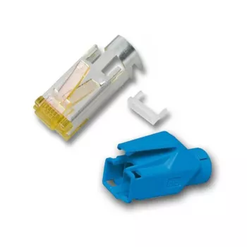 RJ-45 kištukinis lizdas Hirose H7642.7-100, mėlynas, pakuotė po 100 vnt.