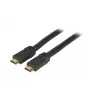 HDMI kabelis EFB Elektronik K5431SW.0,5 0,5 m Type A Kištukas į Kištuką Juodas