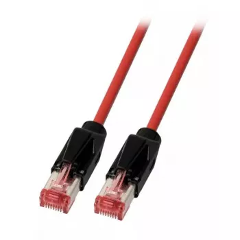 Tinklo laidas EFB Elektronik K8048PUI10 Cat6a S/FTP (S‑STP) 10 m RJ‑45 auksuoti kontaktai, Juoda/Raudona