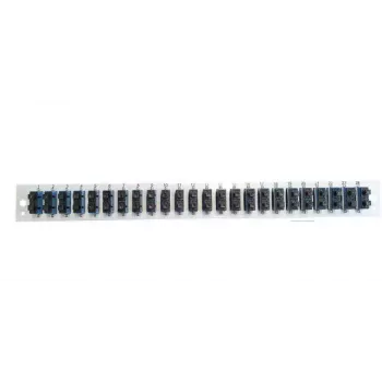 Priekinis skydelis EFB Elektronik SB-FP-24SC-D-V-OM3 — 1U montavimui į stelažą, 432×13×43,5 mm, pilkas