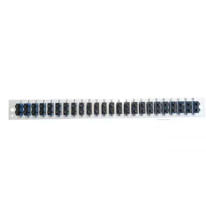 Priedas šviesolaidžio skydeliui EFB Elektronik SB-FP-24SC-D-V-OS2 – 1U stovo montavimui, 432×13×43.5 mm, pilka
