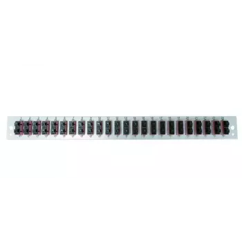 Priedas šviesolaidžio skydeliui EFB Elektronik SB-FP-24SC-D-V-OS2 – 1U stovo montavimui, 432×13×43.5 mm, pilka
